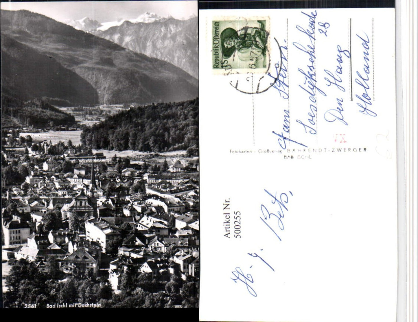 500255,Bad Ischl Teilansicht m. Dachstein Bergkulisse