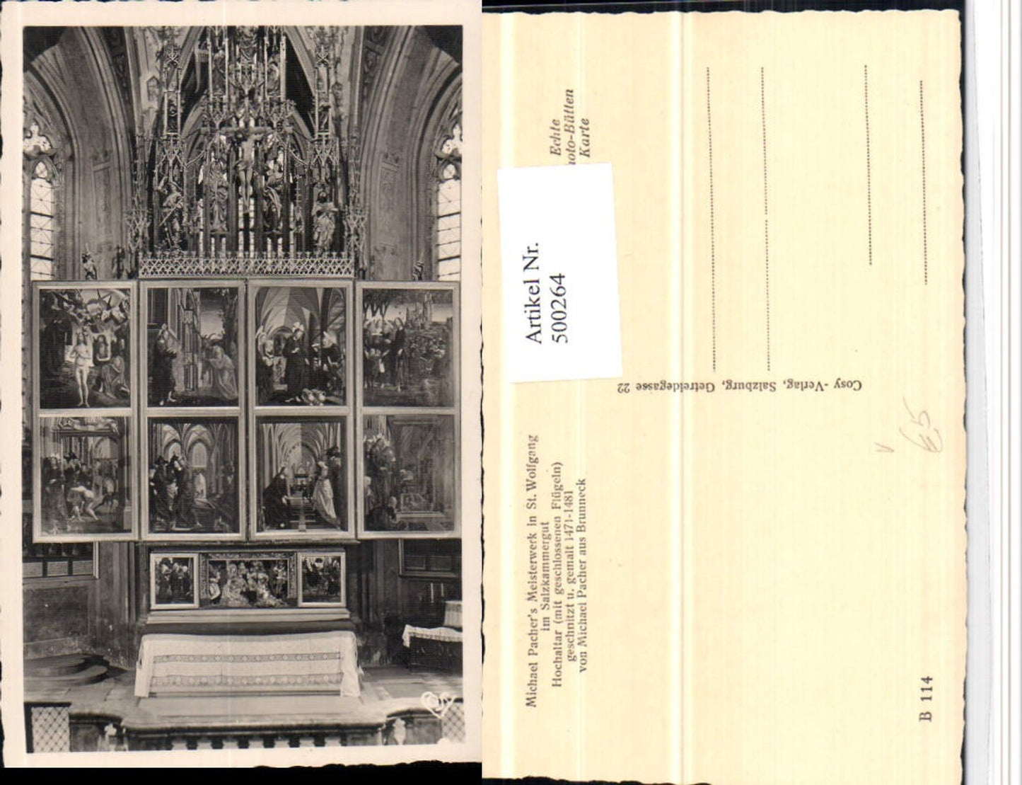 500264,St. Wolfgang Kirche Hochaltar pub Cosy