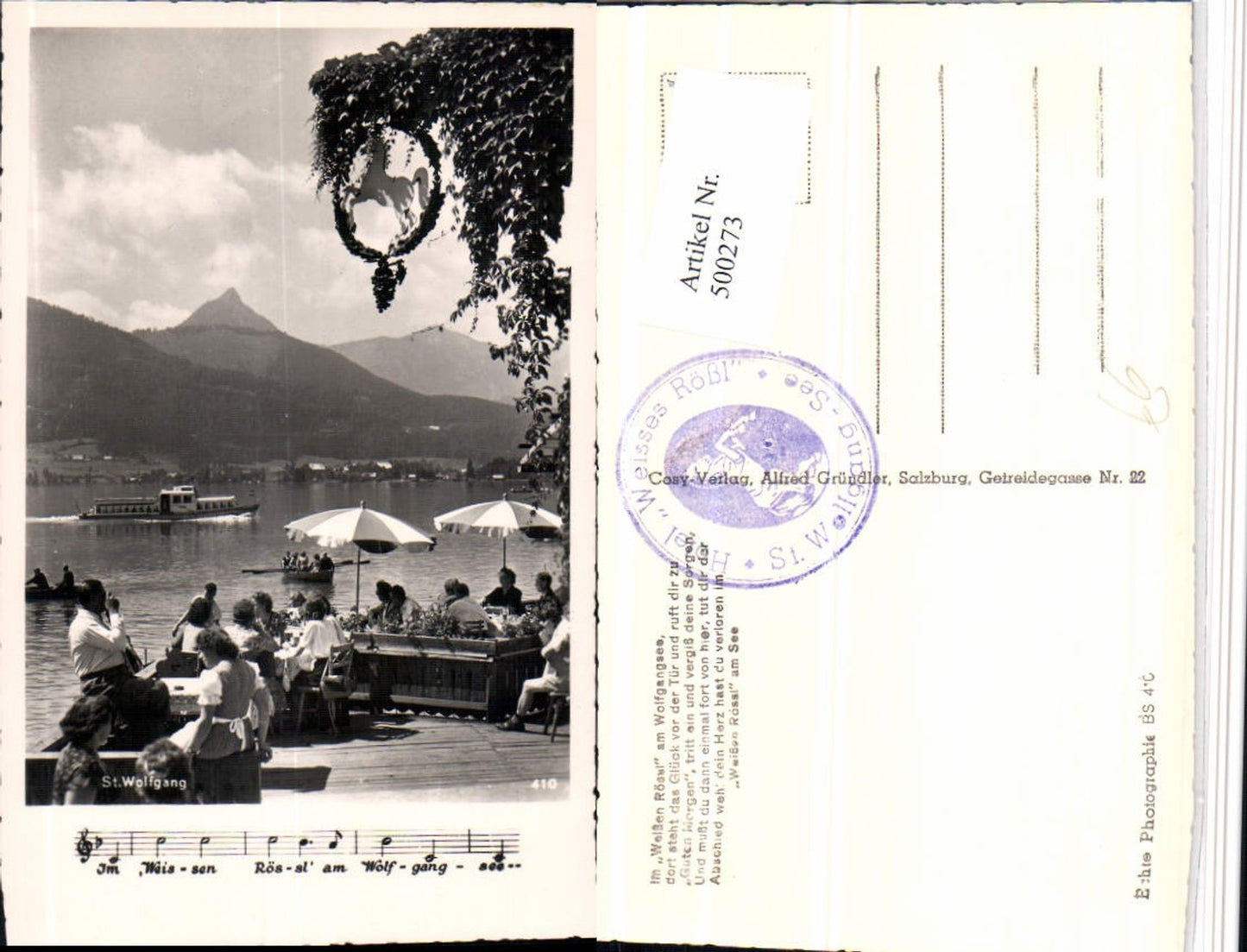 500273,St. Wolfgang Weißes Rössl Terrasse Liedzeile