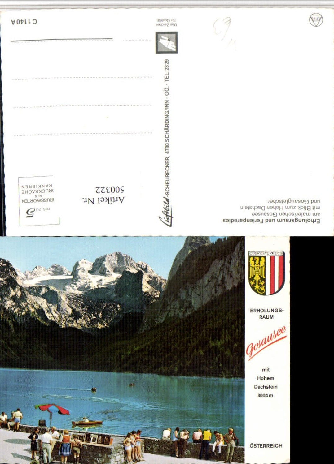500322,Gosausee See b. Gosau m. Dachstein Bergkulisse
