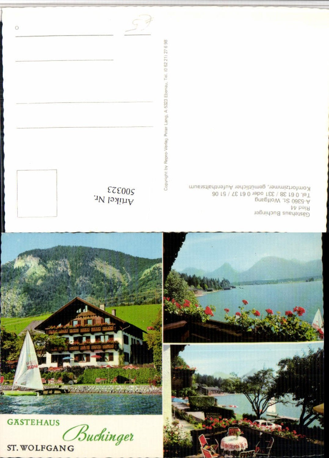 500323,St. Wolfgang Gästehaus Buchinger Mehrbildkarte