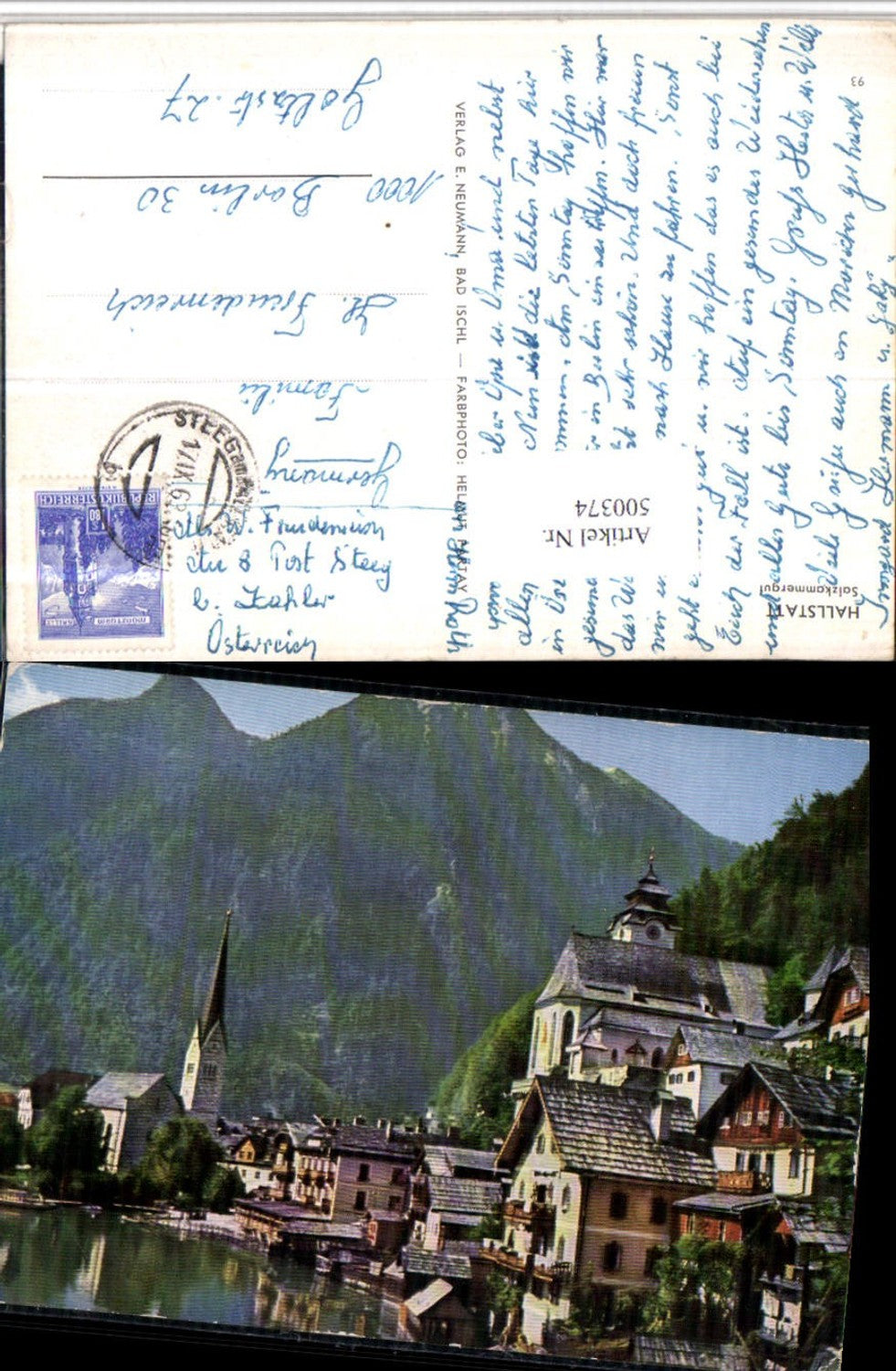 500374,Hallstatt am See Teilansicht Kirchen