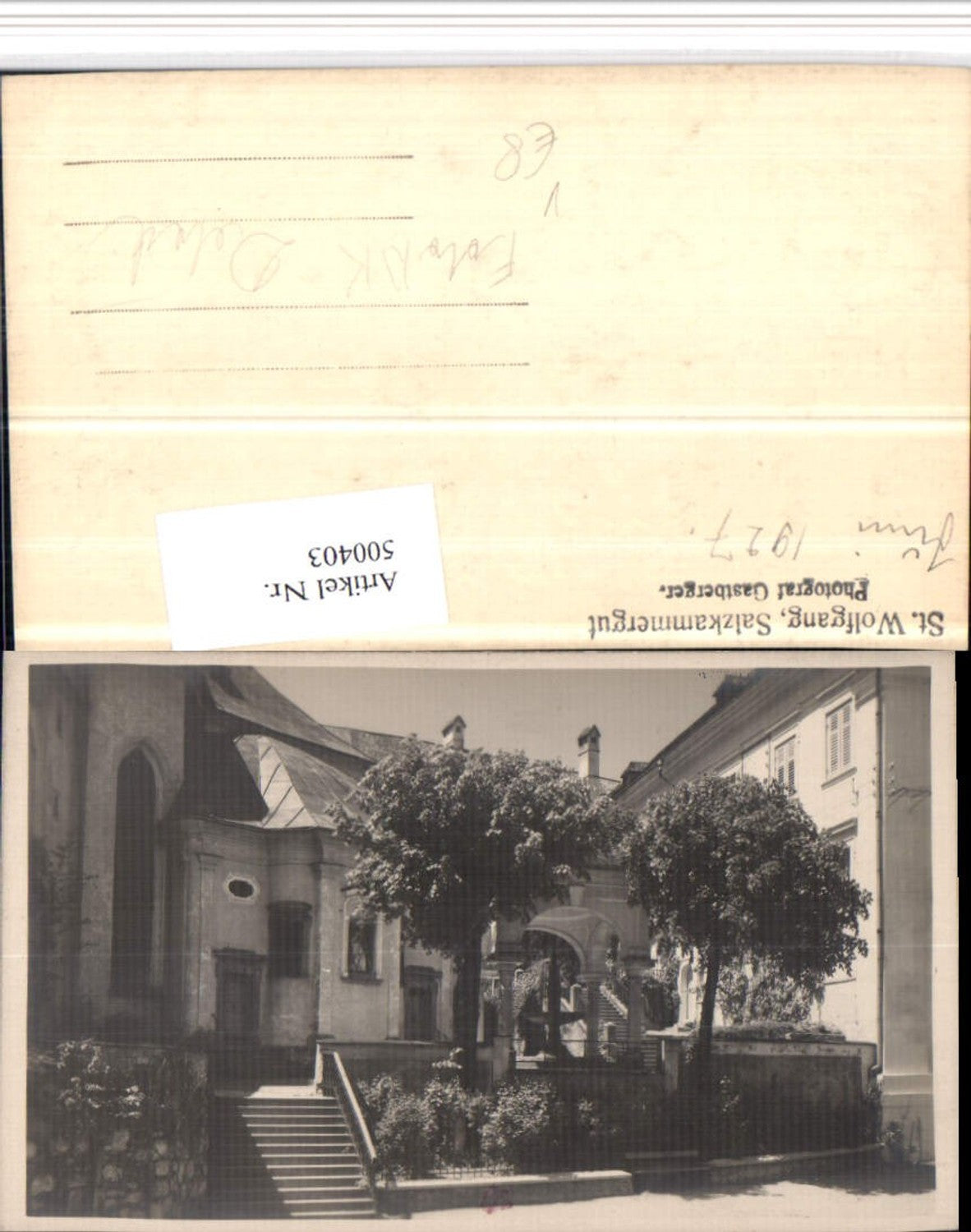 500403,Foto AK St. Wolfgang Kirche Detail pub Foto Gastberger