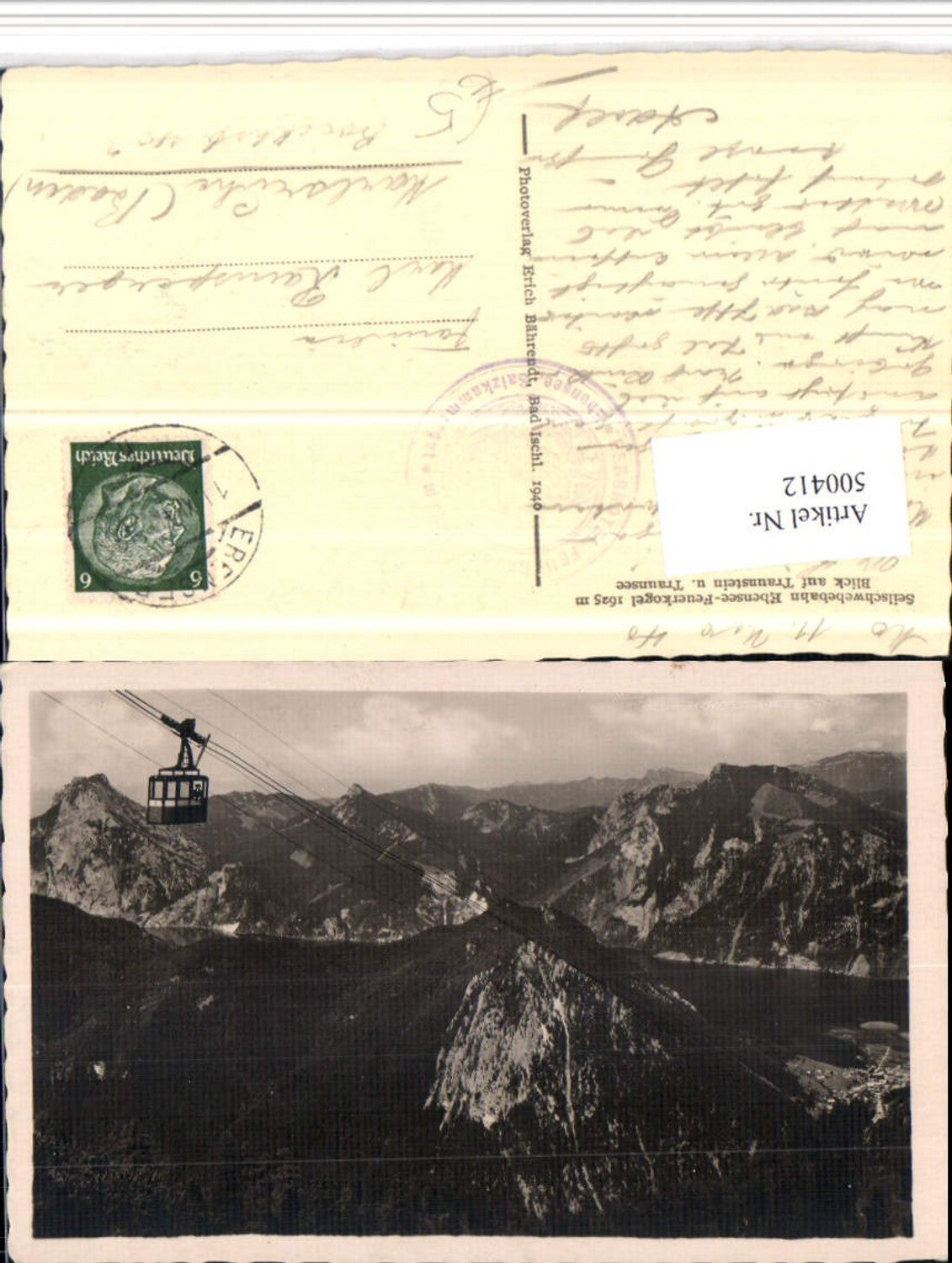 500412,Seilbahn Ebensee – Feuerkogel Bergkulisse