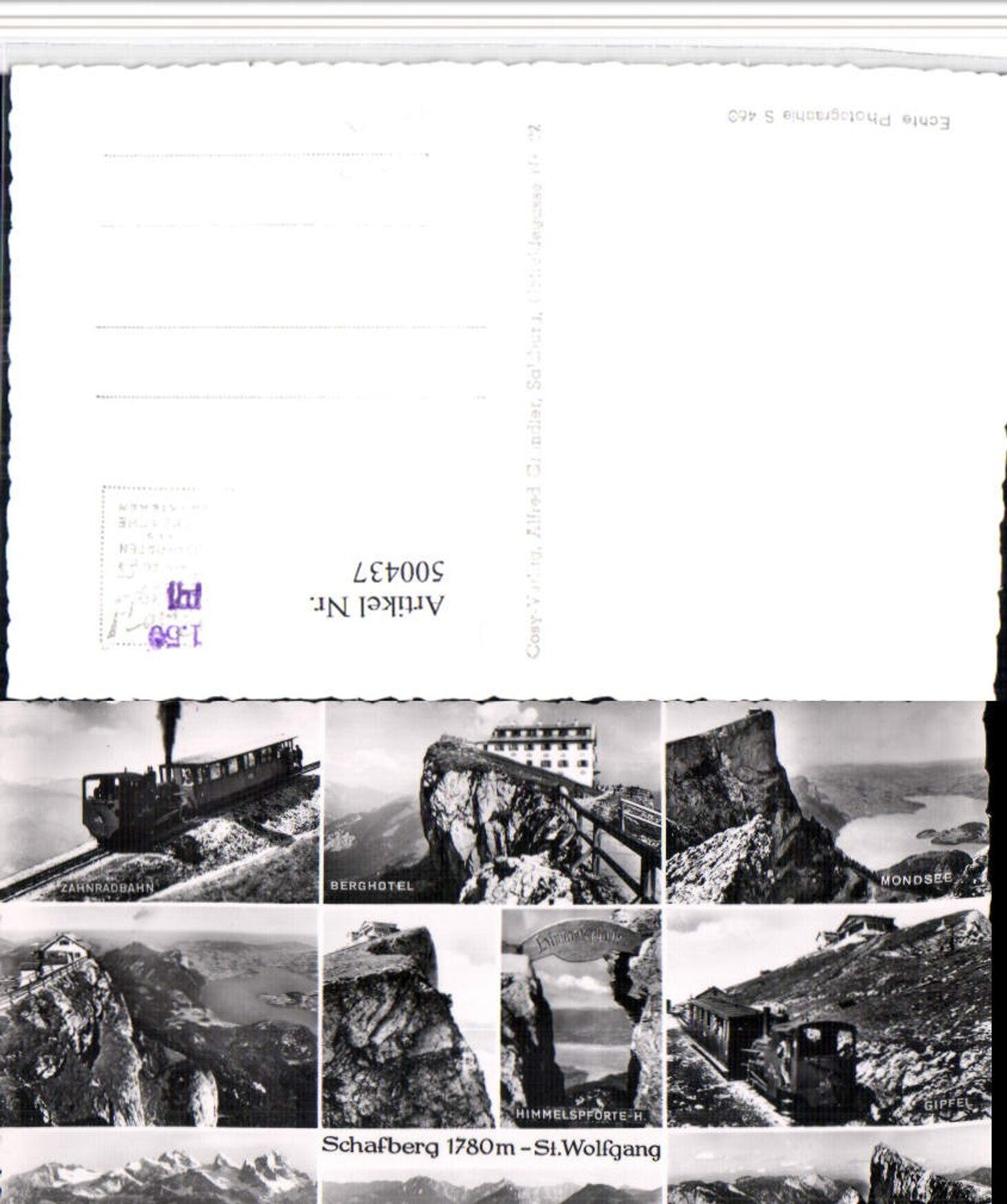 500437,St. Wolfgang Schafberg Zahnradbahn Mehrbildkarte