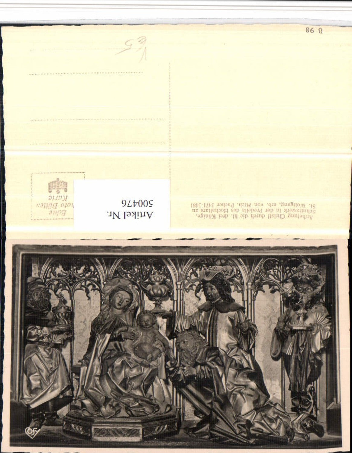 500476,St. Wolfgang Kirche Hochaltar Anbetung Christi pub Cosy