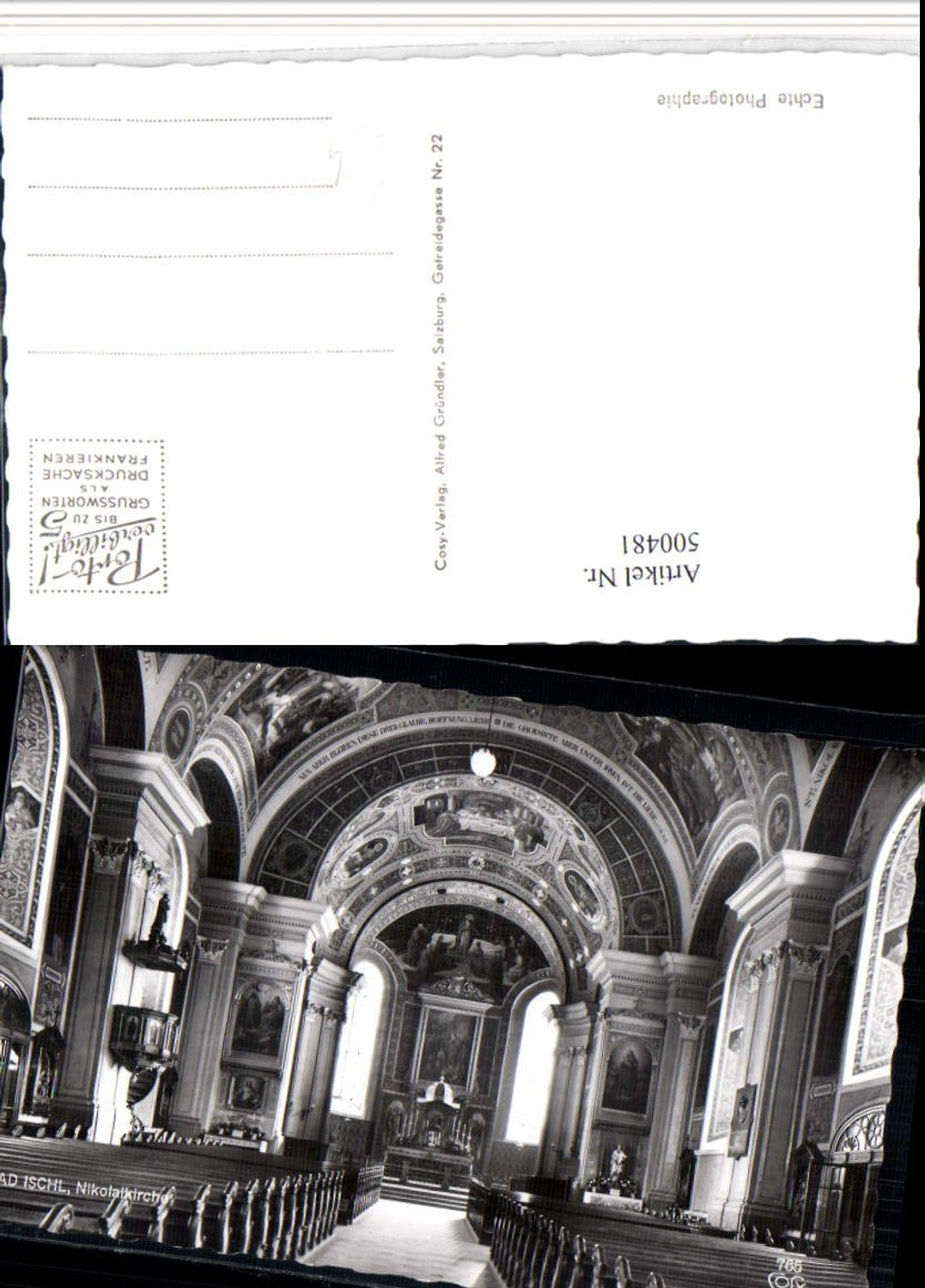 500481,Bad Ischl Nikolaikirche Kirche Innenansicht pub Cosy 765