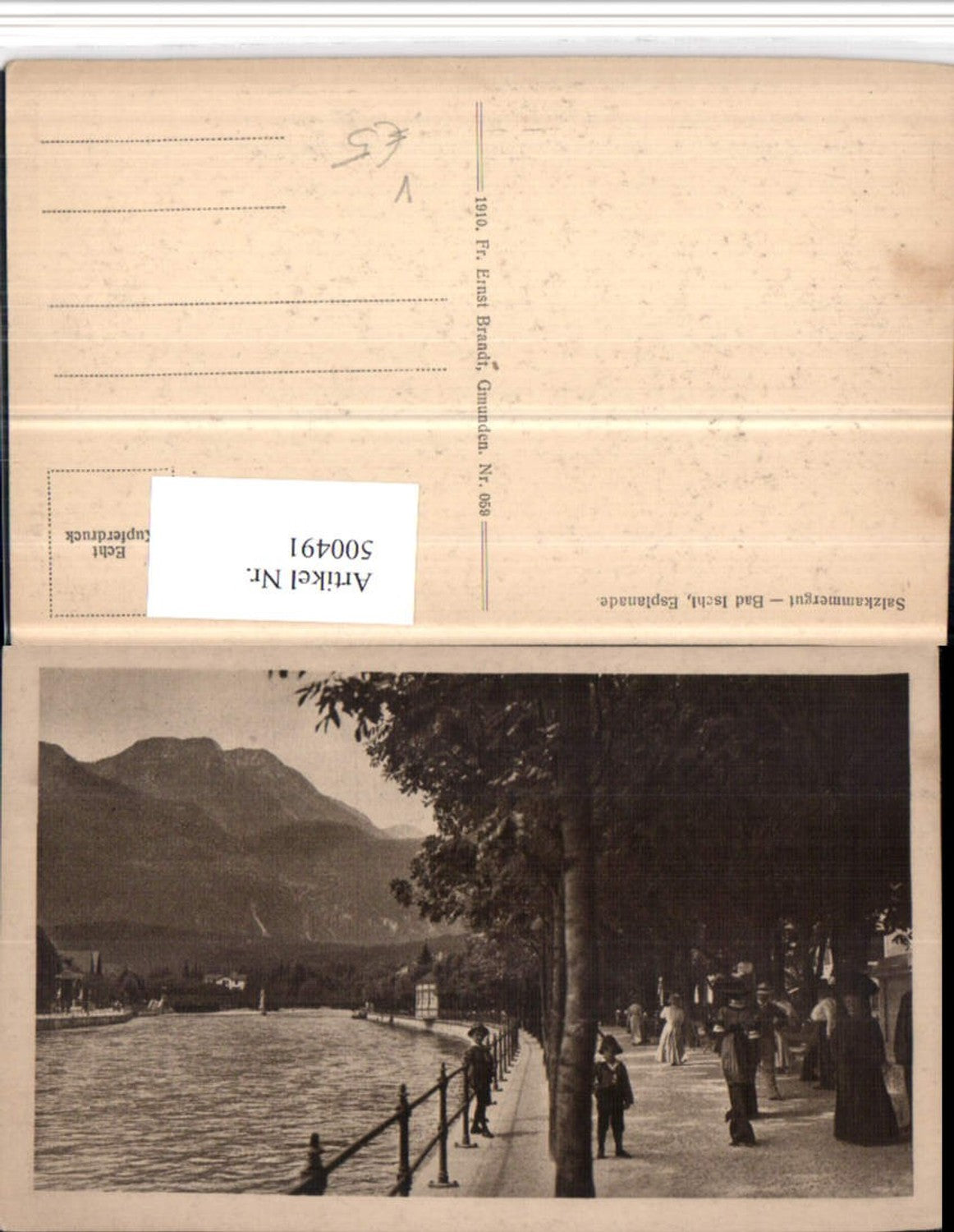 500491,Bad Ischl Esplanade Fluss pub F.E. Brandt 059