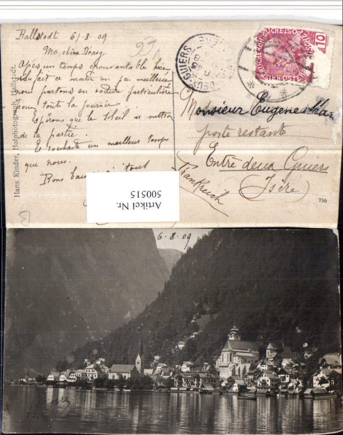 500515,Hallstatt am See Teilansicht pub Hans Kinder