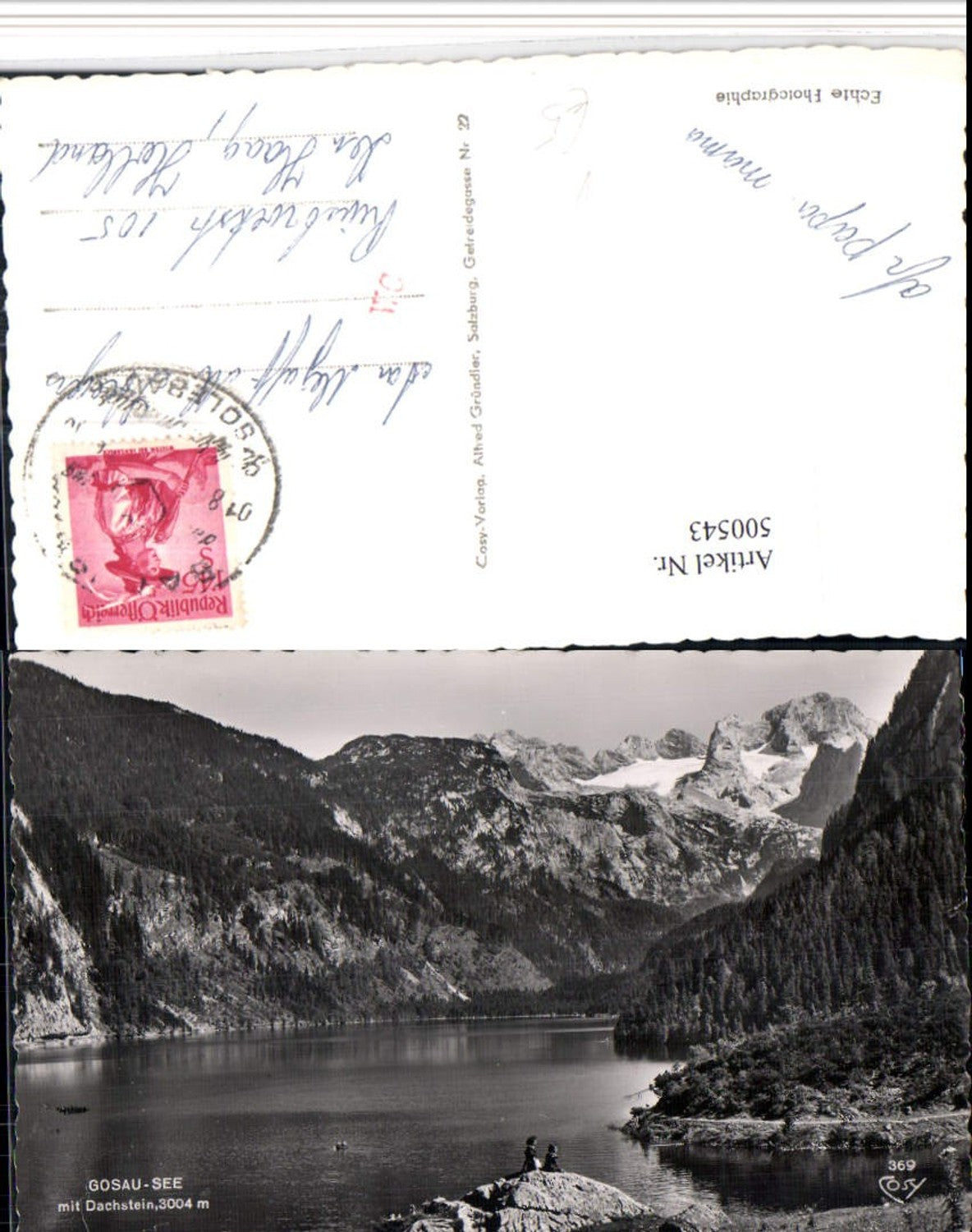 500543,Gosau-See m. Dachstein Bergkulisse pub Cosy 369