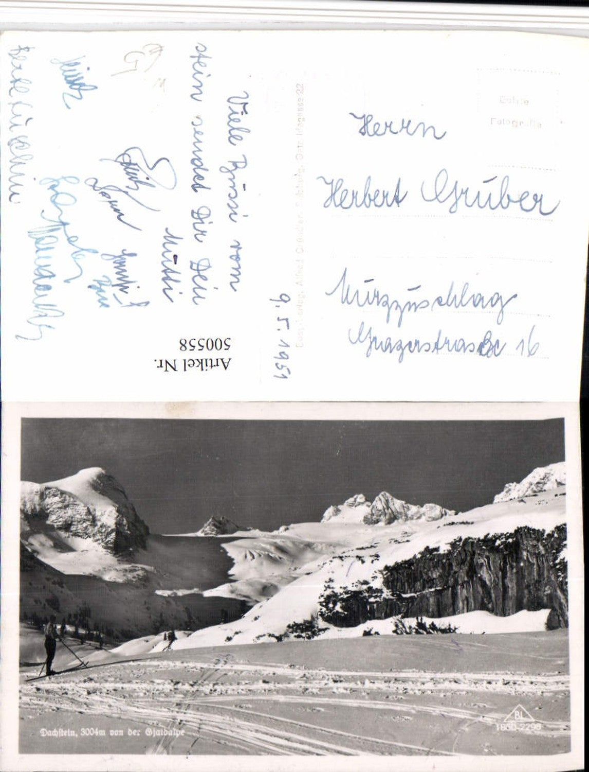 500558,Dachstein Gjaidalm b. Obertraun Bergkulisse