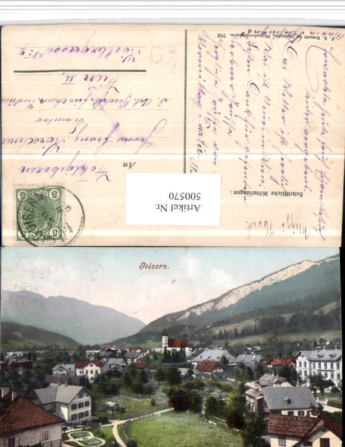 500570,Goisern Totale pub F.E. Brandt 762