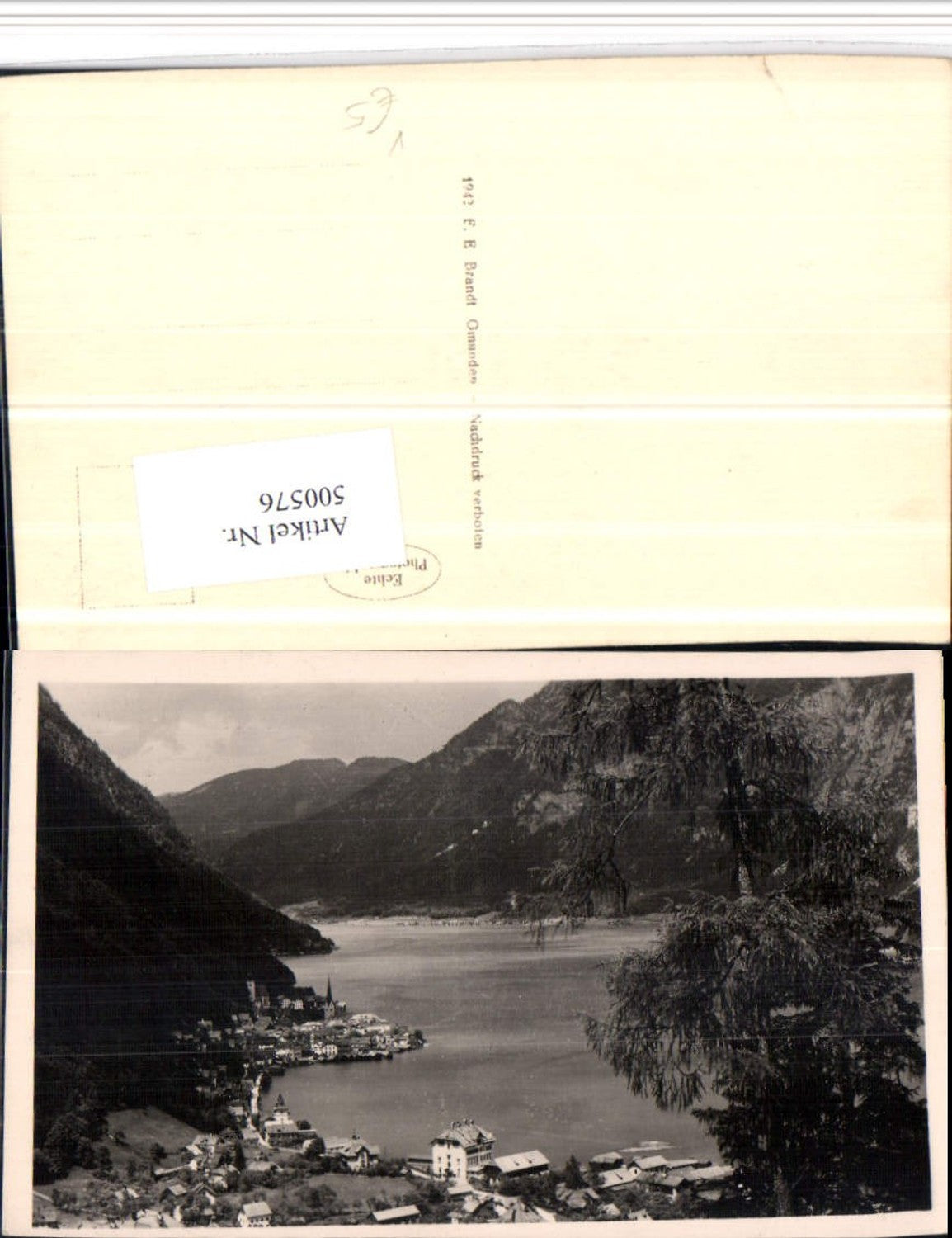 500576,Hallstatt am See Totale pub F.E. Brandt