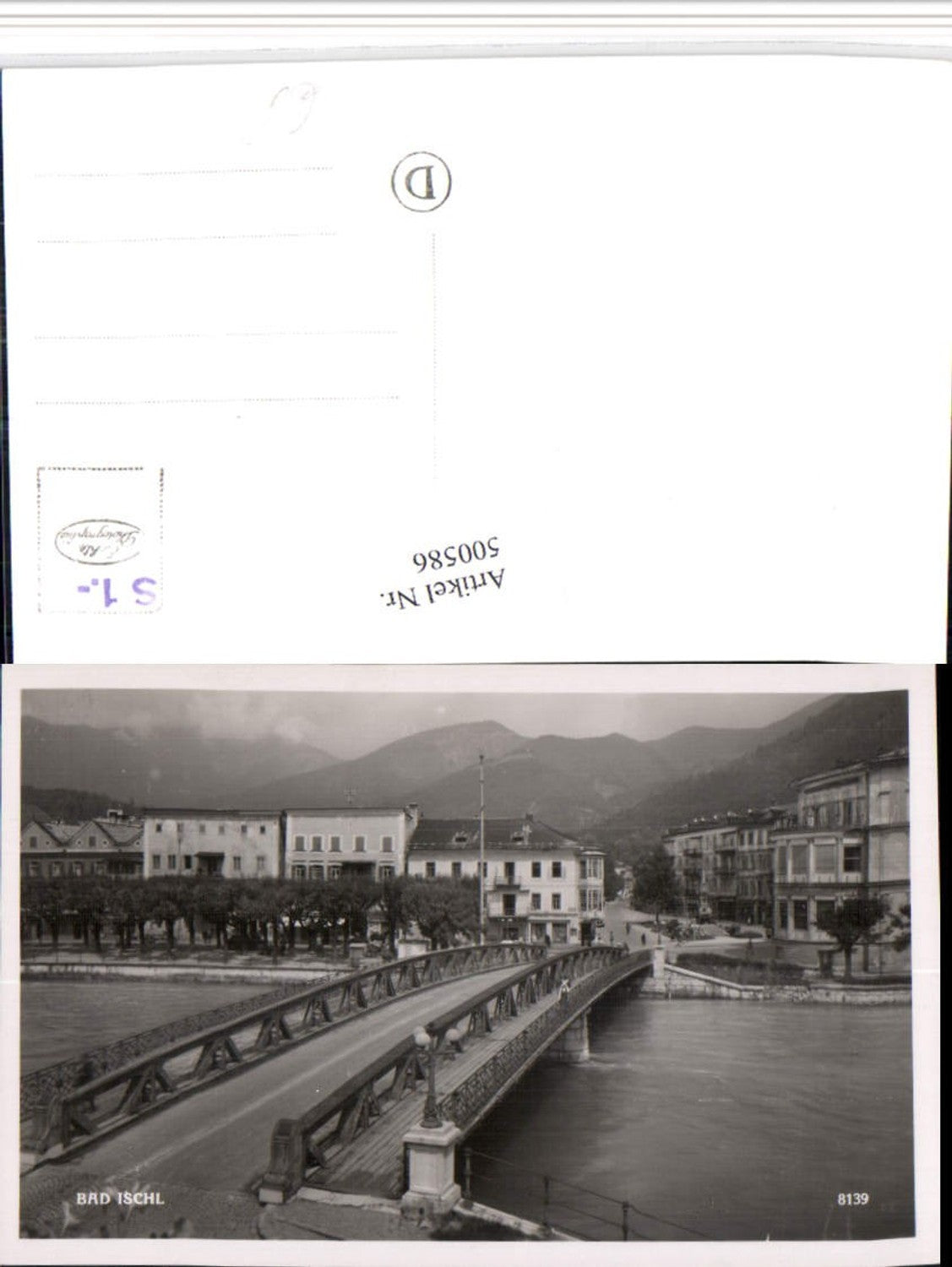 500586,Bad Ischl Teilansicht Brücke