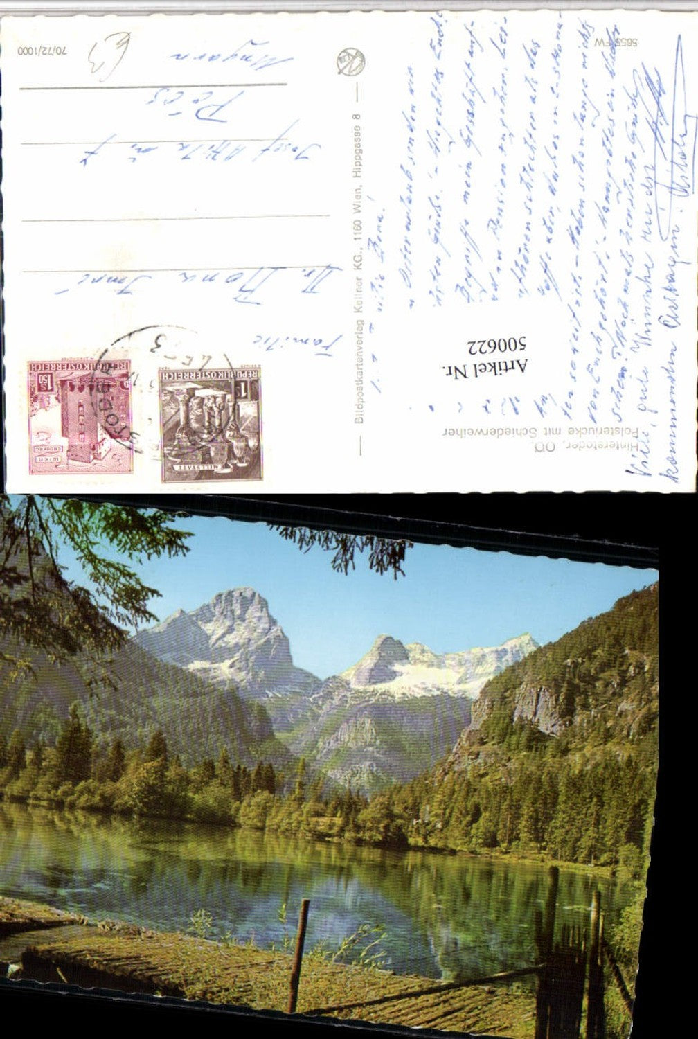 500622,Hinterstoder Polsterlucke m. Schiederweiher Bergkulisse