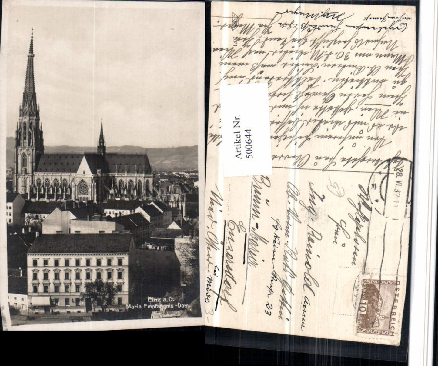 500644,Linz an d. Donau Maria Empfängnis-Dom Kirche