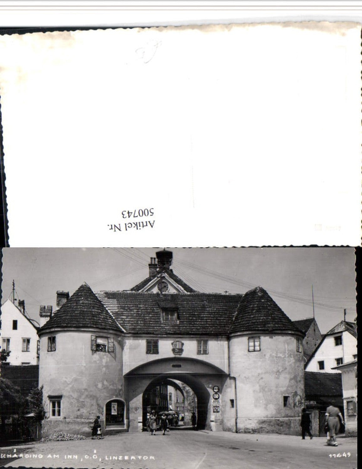 500743,Schärding am Inn Linzertor Tor Straßenansicht