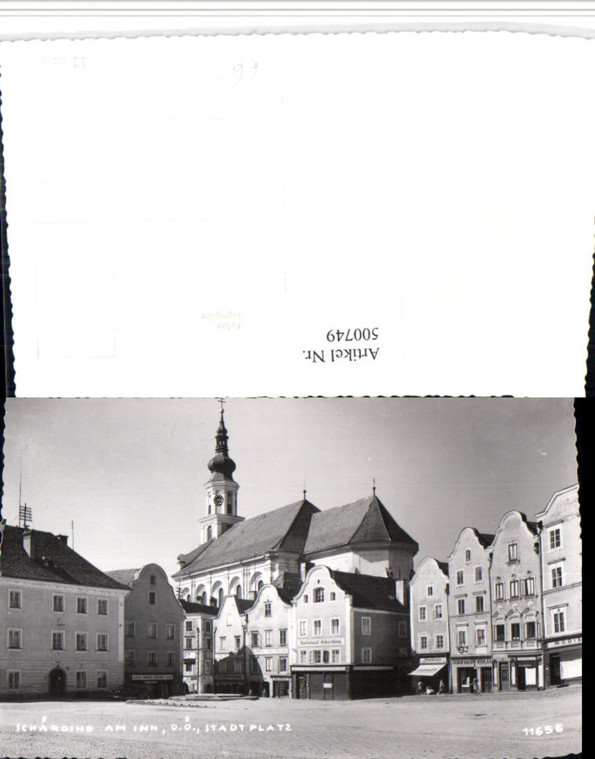 500749,Schärding am Inn Stadtplatz Volksamt Kirche
