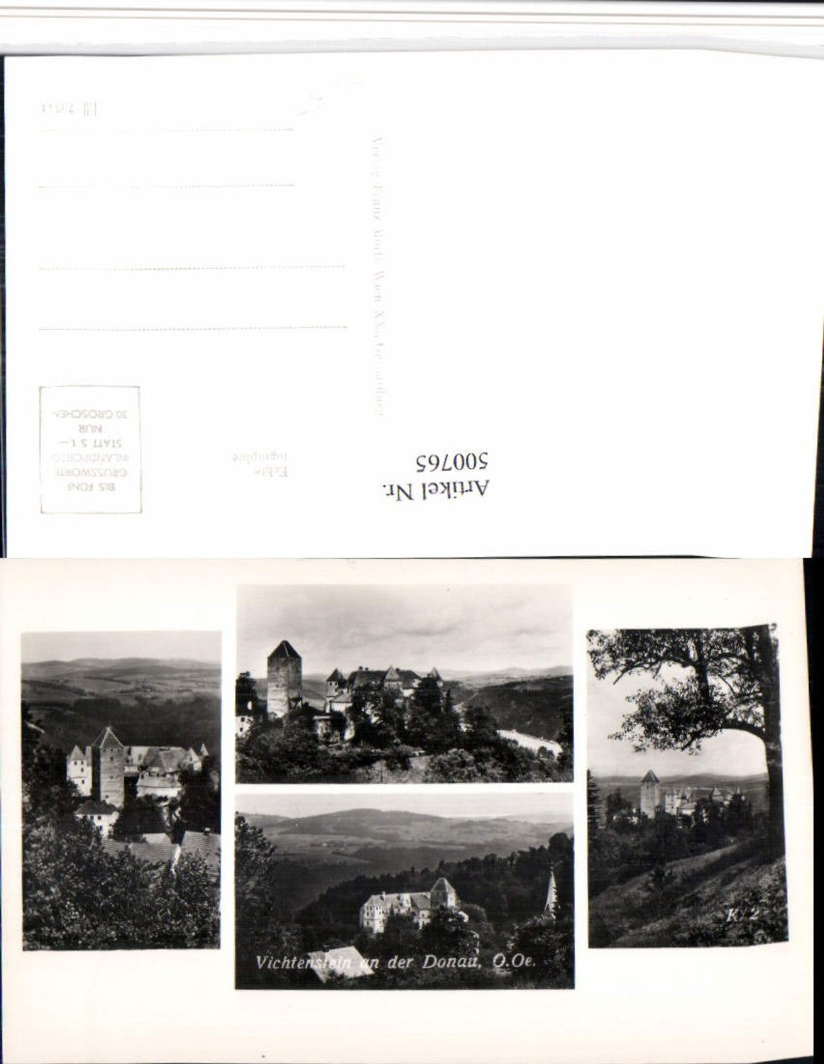 500765,Vichtenstein an d. Donau Burg Mehrbildkarte