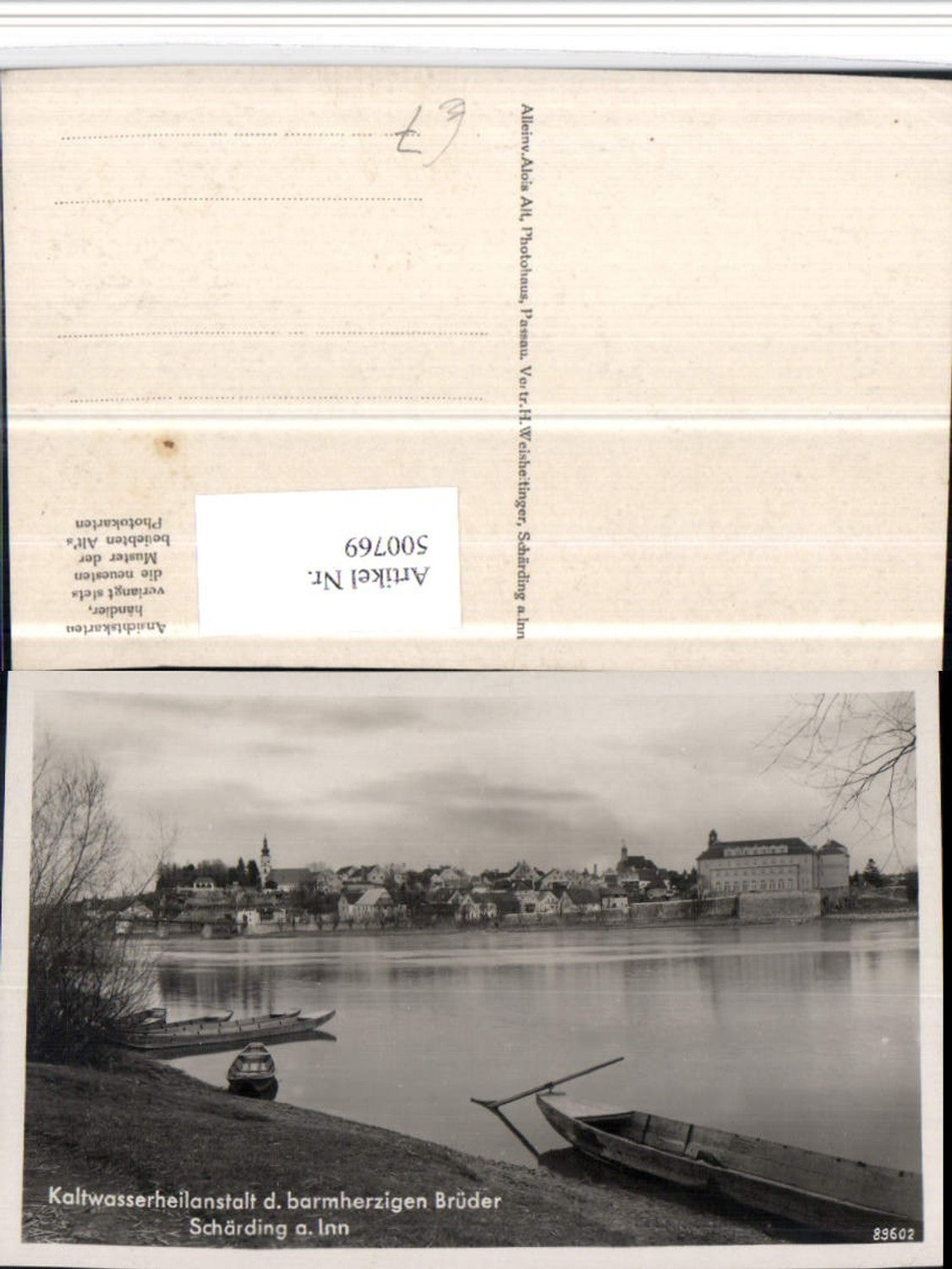 500769,Schärding am Inn Totale Kaltwasserheilanstalt Boote