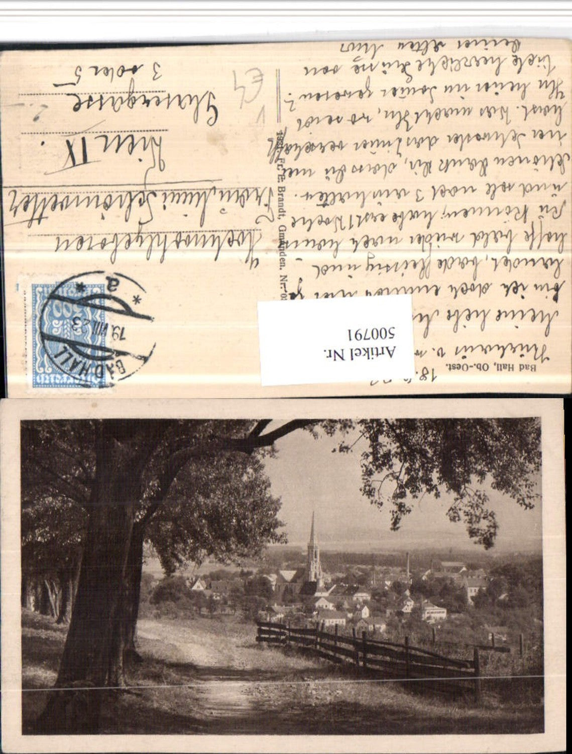 500791,Bad Hall Totale Wegpartie pub F.E. Brandt 0301