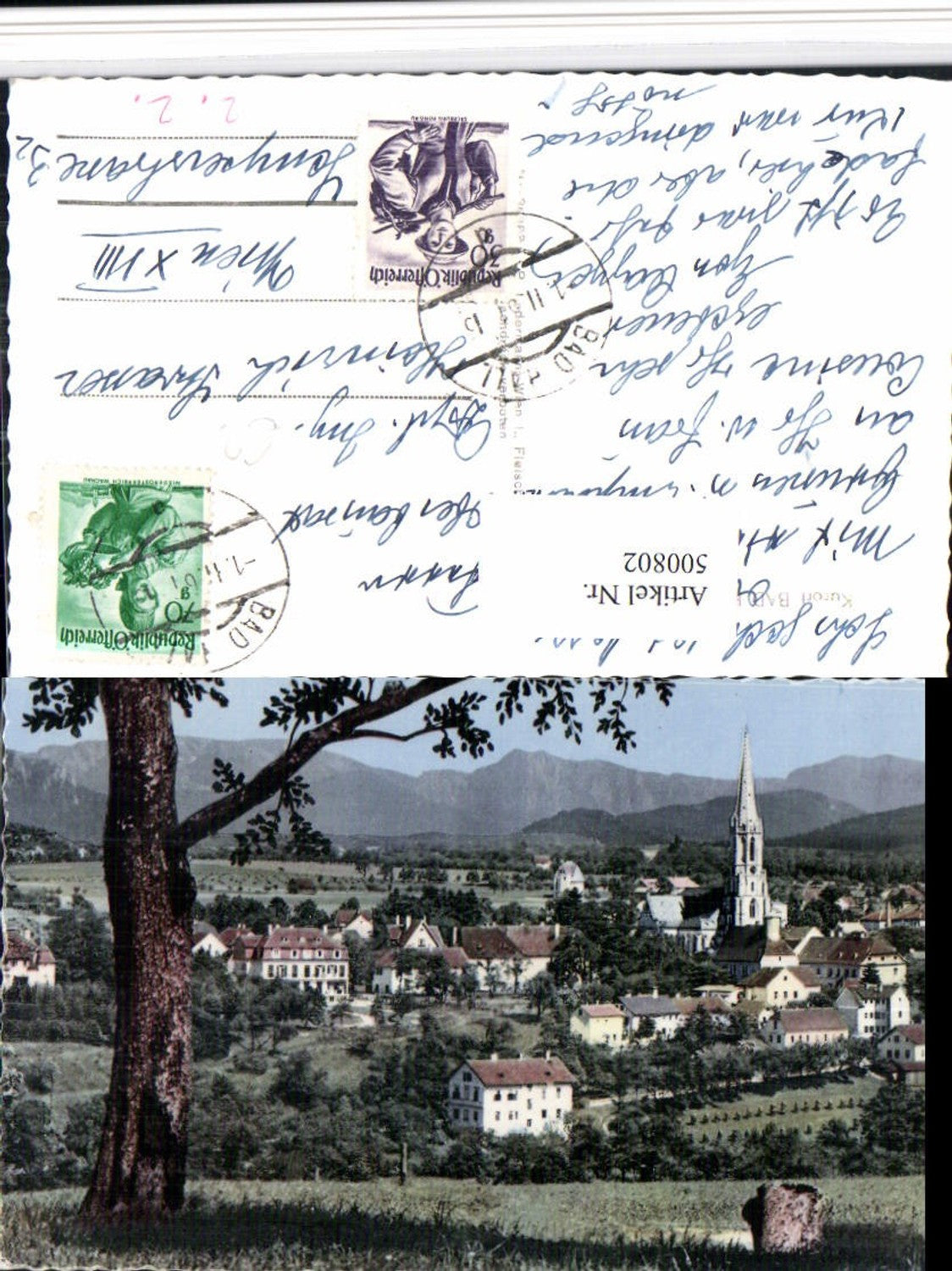 500802,Bad Hall Totale Bergkulisse