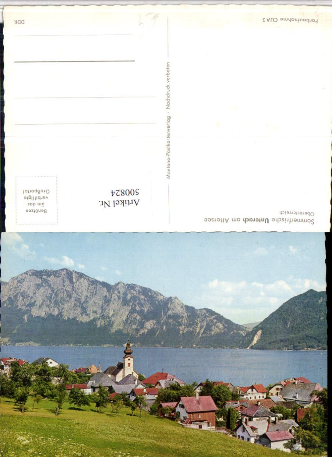 500824,Unterach am Attersee Totale Bergkulisse
