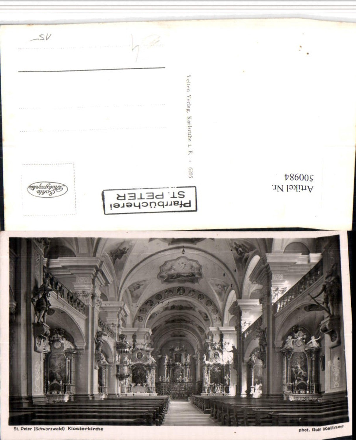500984,St. Peter im Schwarzwald Klosterkirche Innenansicht