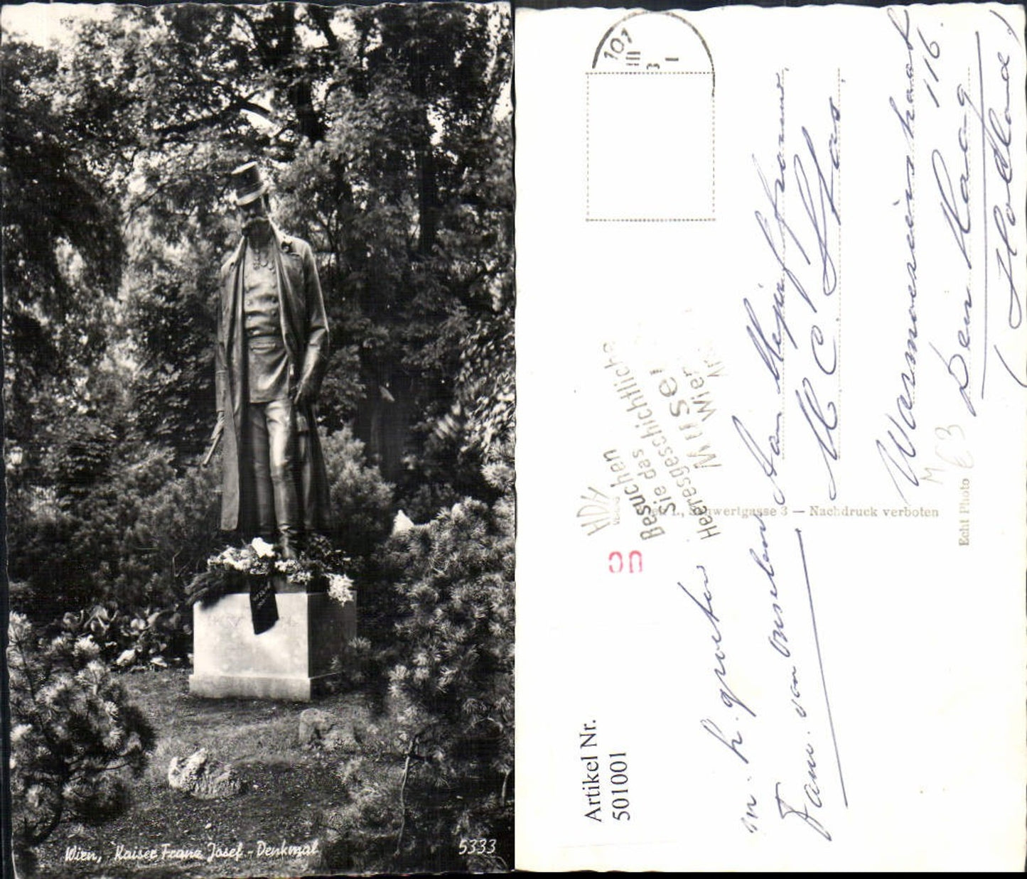 501001,Kaiser Franz Josef Denkmal Wien Statue Adel Monarchie