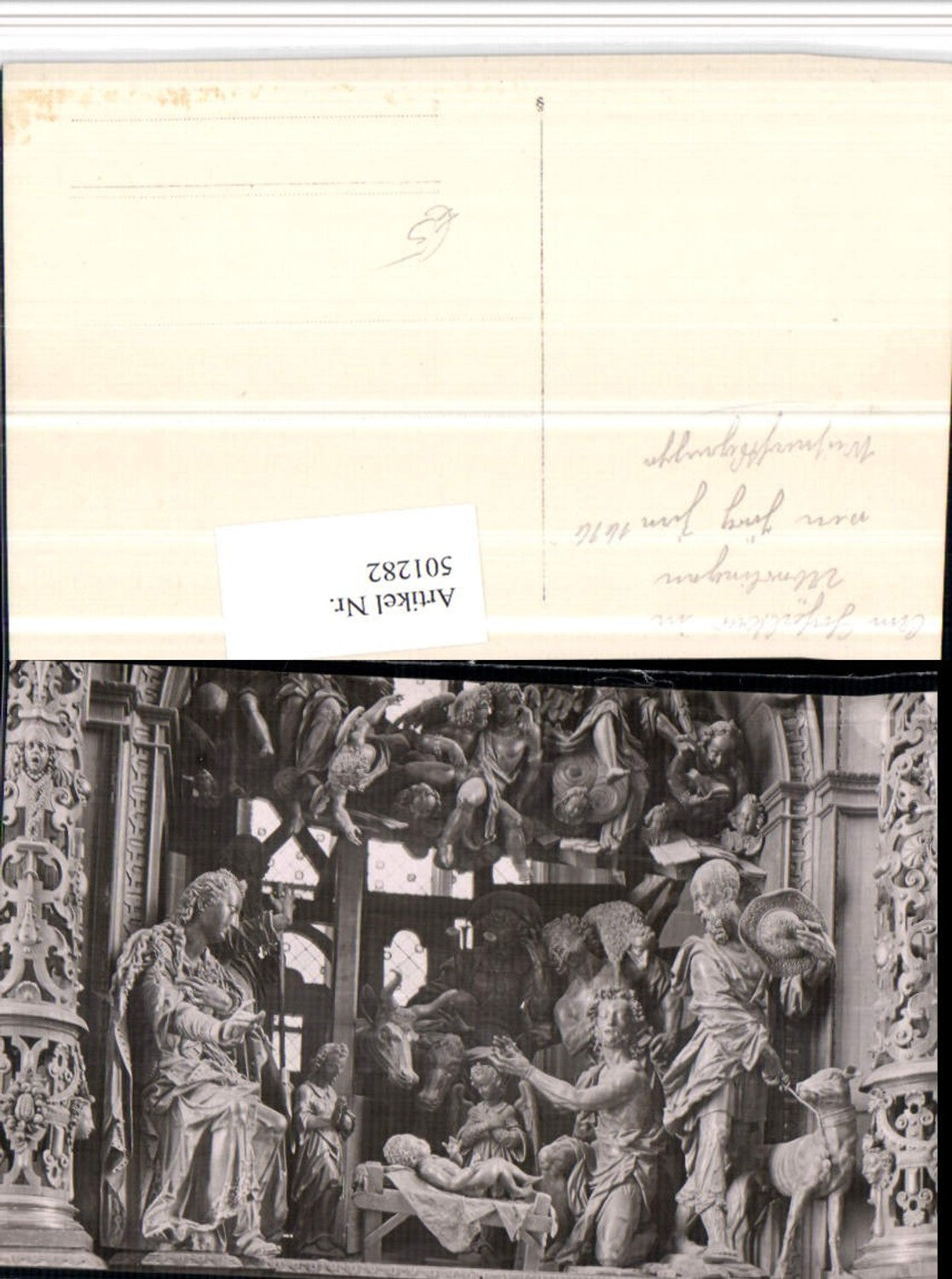 501282, Überlingen Church Altar Nativity Scene Detail