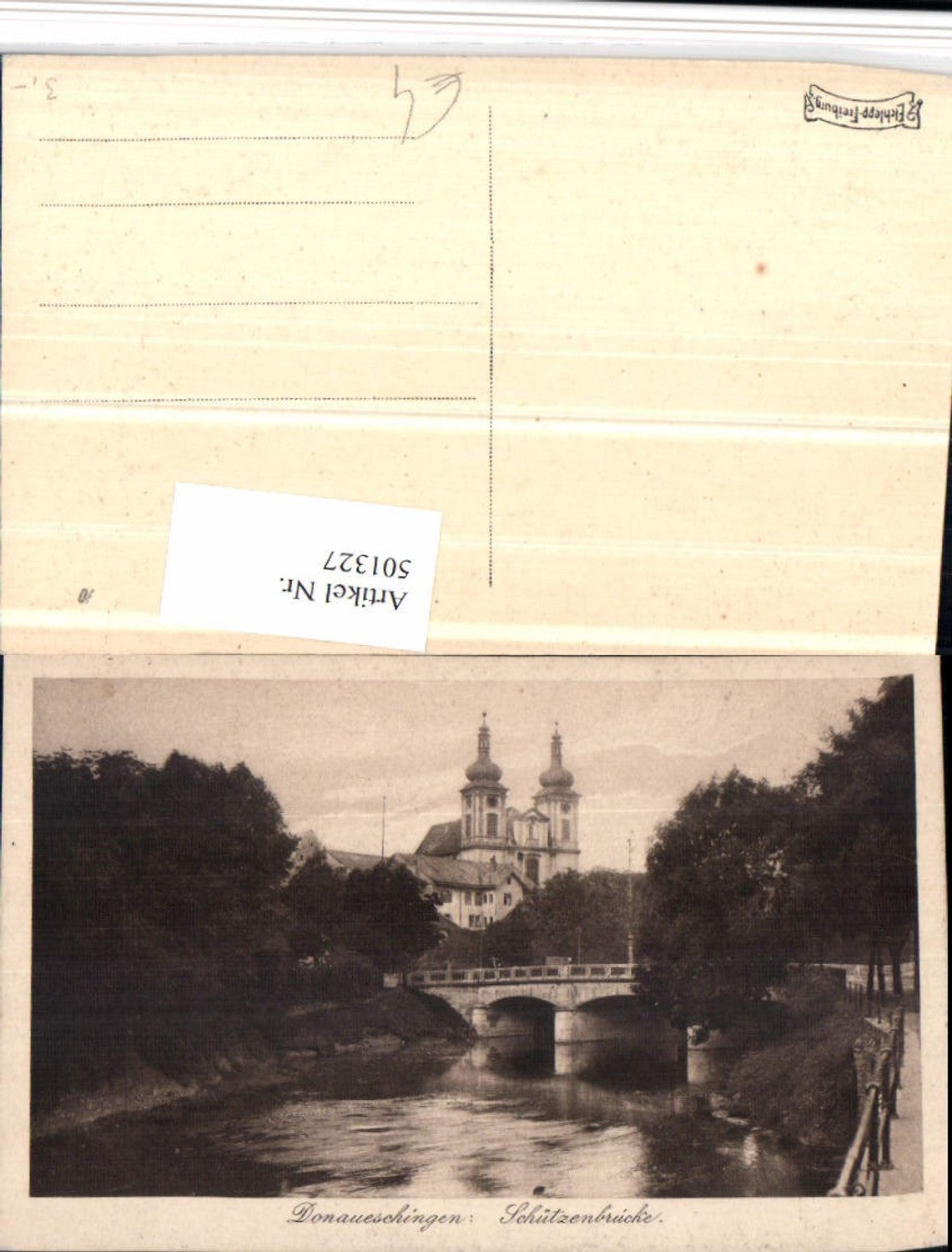 501327, Donaueschingen Schützenbrücke Bridge Church