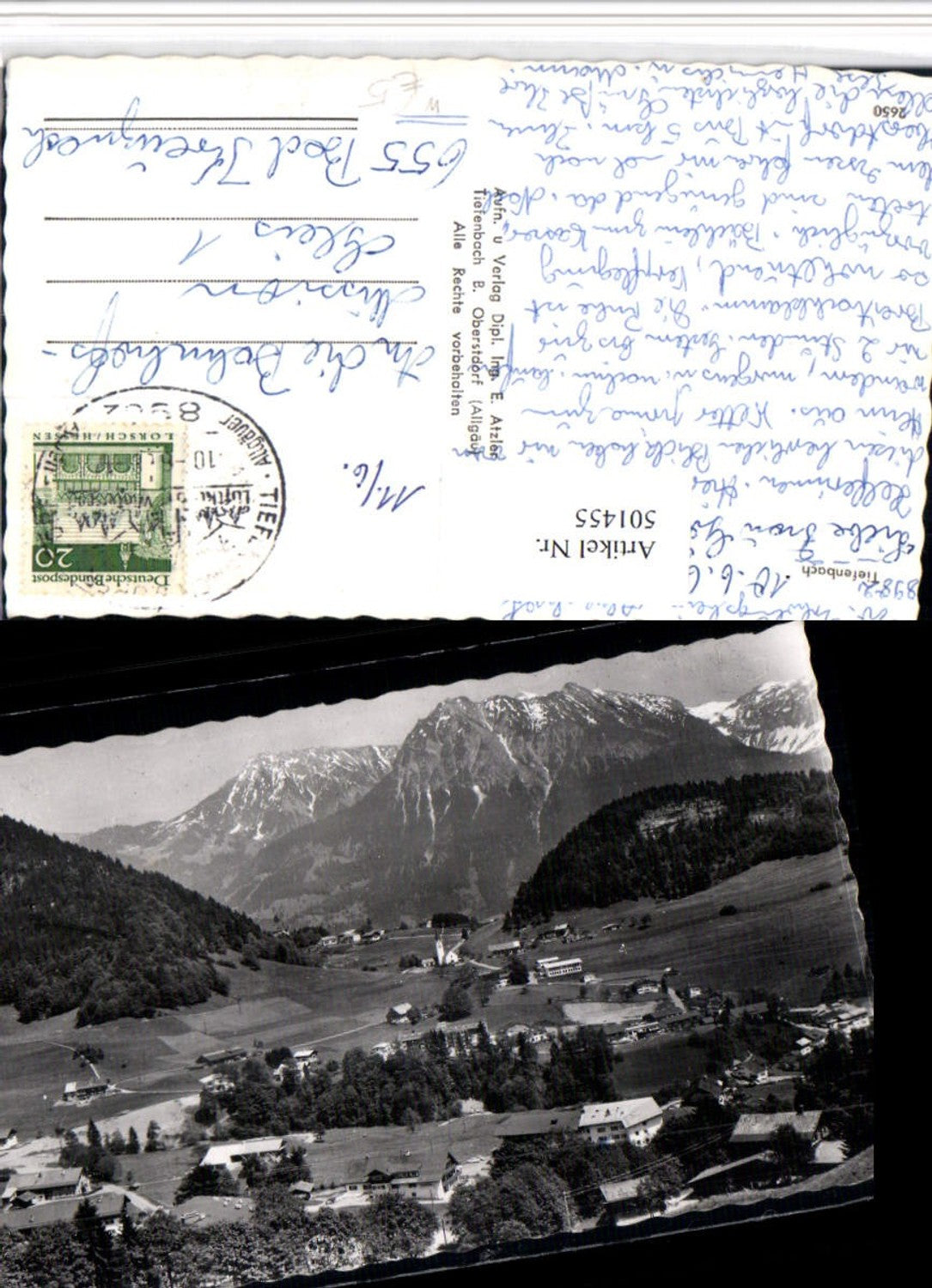 501455,Tiefenbach b. Oberstdorf Totale Bergkulisse