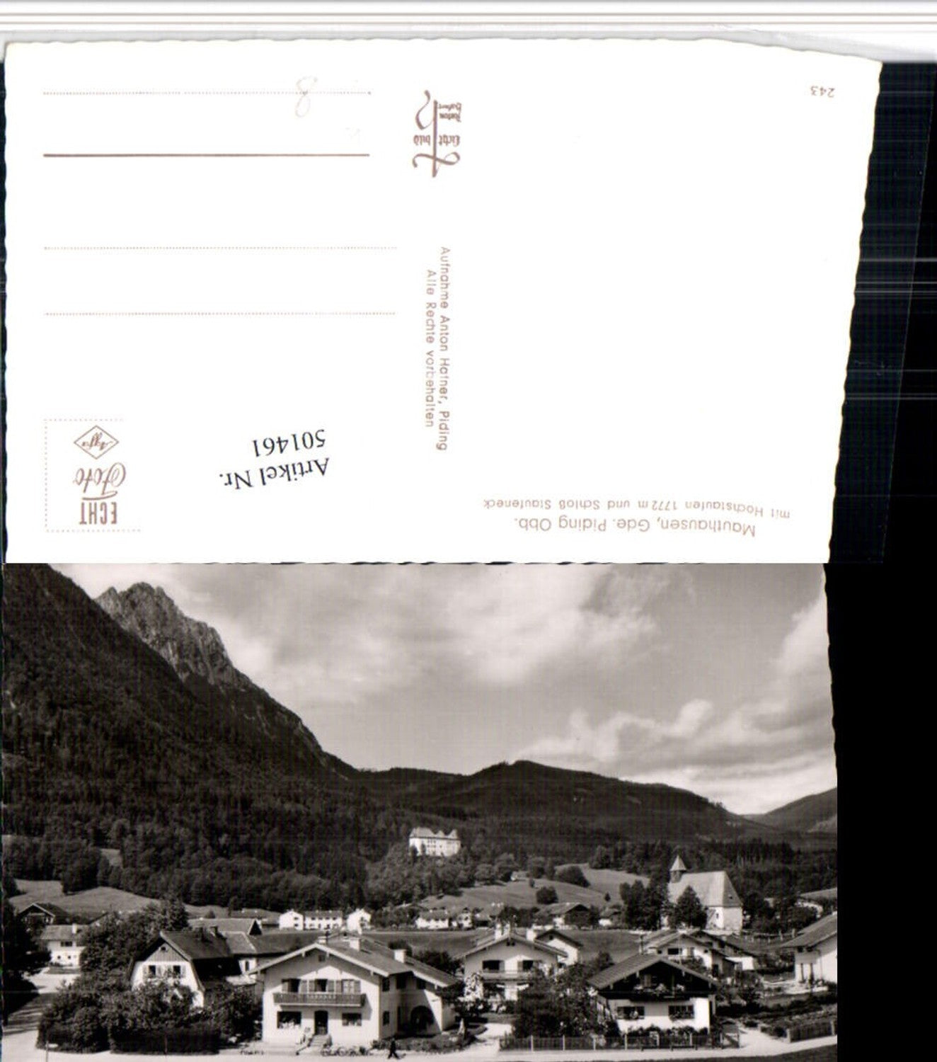 501461,Mauthausen b. Piding Teilansicht m. Hochstaufen