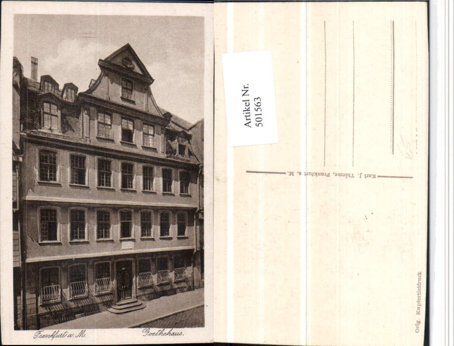 501563,Frankfurt am Main Goethehaus Gebäude
