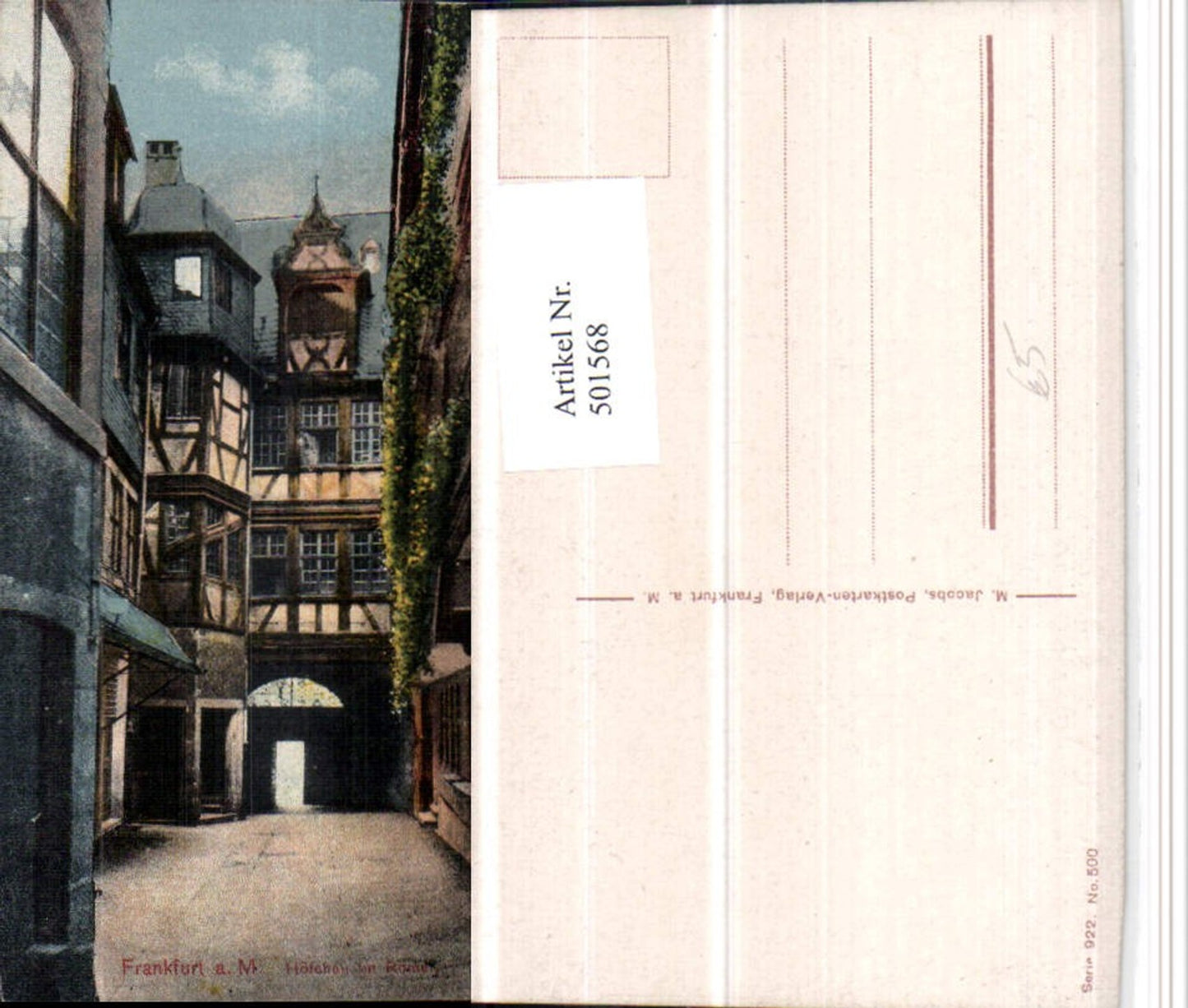 501568,Frankfurt am Main Höfchen im Römer Motiv