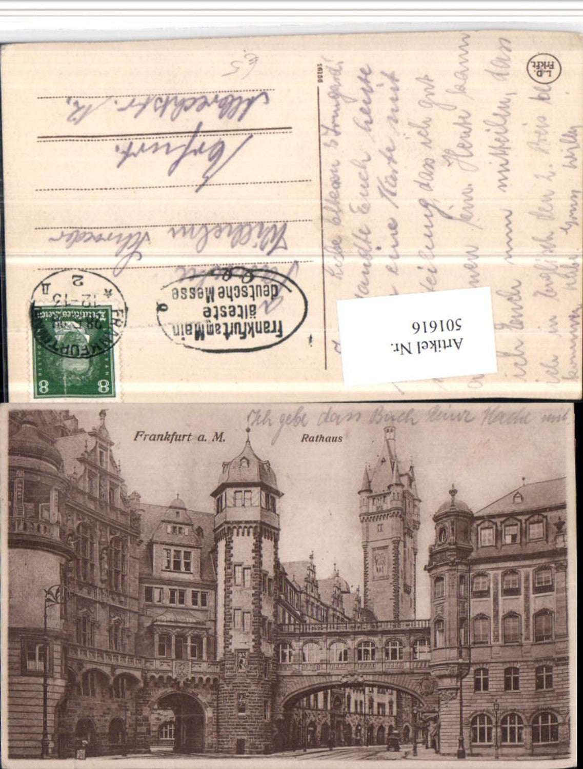 501616,Frankfurt am Main Rathaus Gebäude Erker Türme