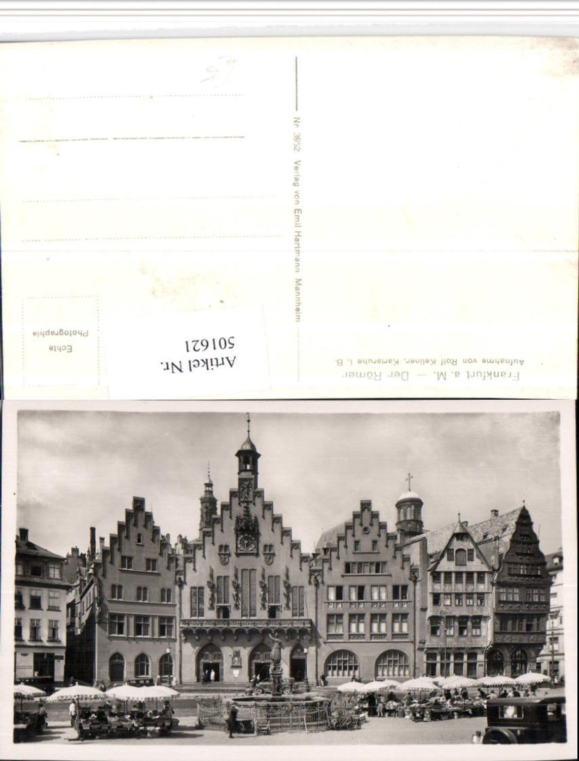 501621,Frankfurt am Main Römer Brunnen Markt