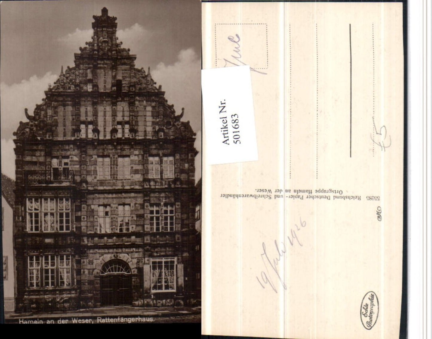 501683,Hameln an d. Weser Rattenfängerhaus Gebäude