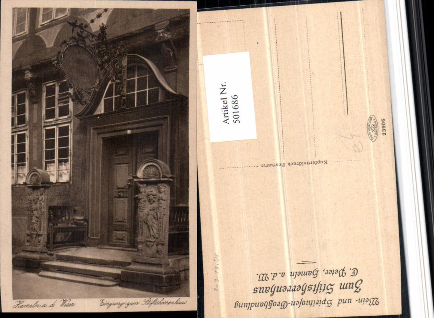 501686,Hameln an d. Weser Stiftsherrenhaus Eingang Tür