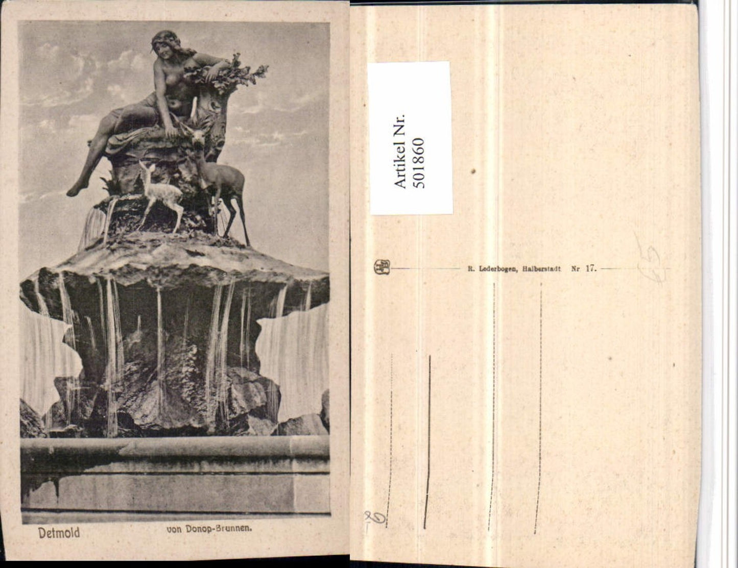 501860,Detmold Donop-Brunnen Statue