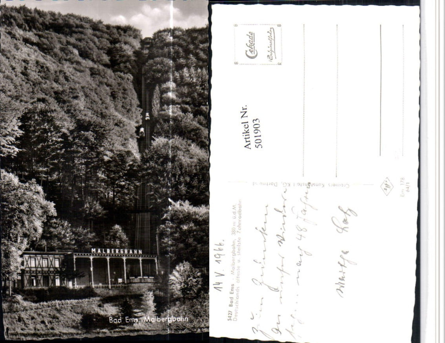 501903,Bad Ems Malbergbahn Bergbahn