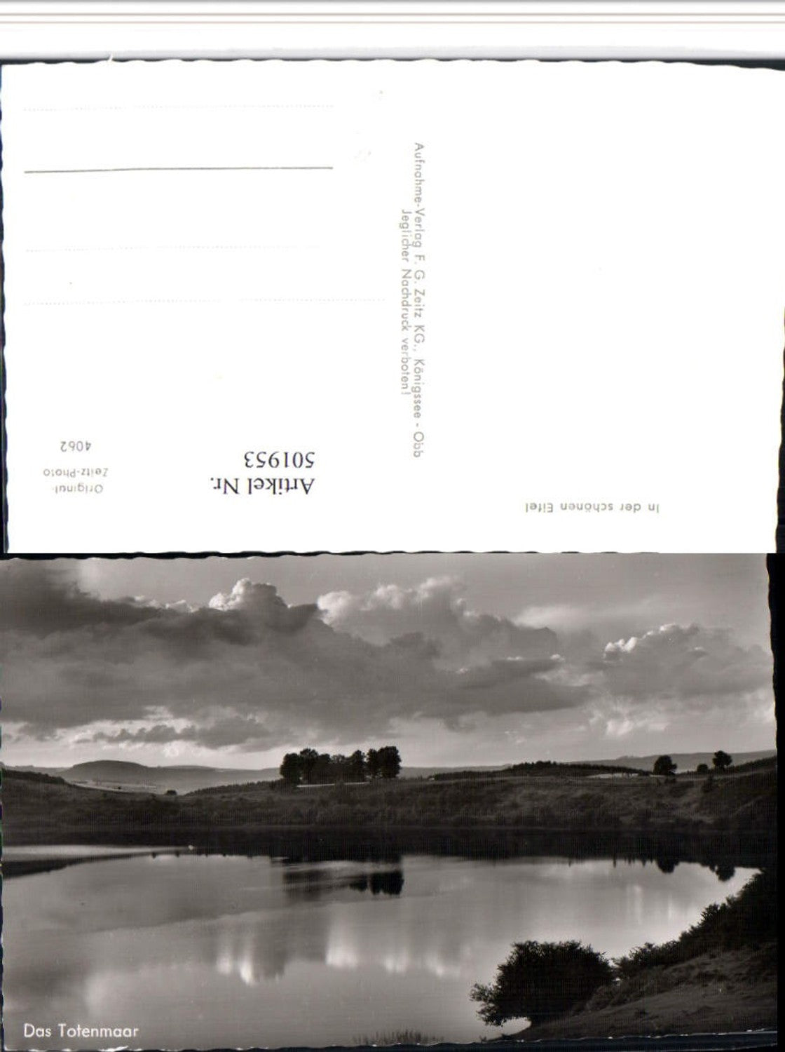 501953,Totenmaar Maar b. Daun in d. Eifel Landschaft