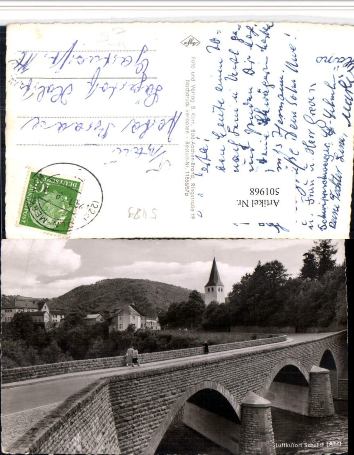 501968,Schuld an d. Ahr Brücke Kirchenturm