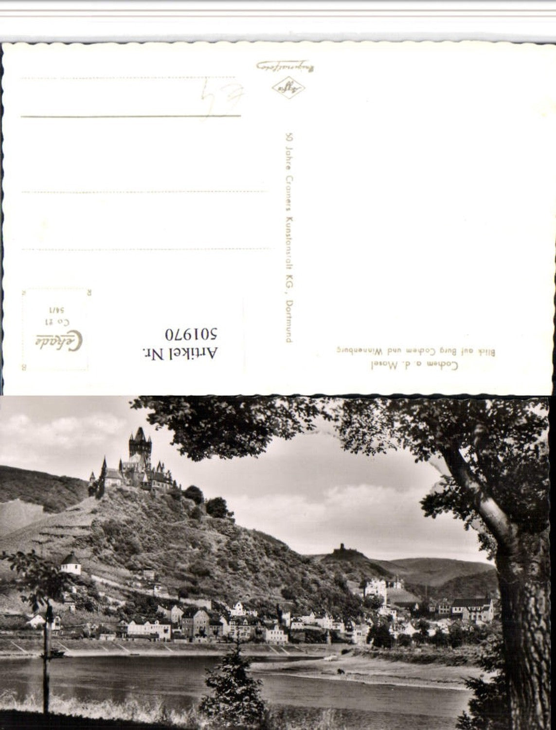 501970,Cochem an d. Mosel Totale m. Burg u. Winnenburg