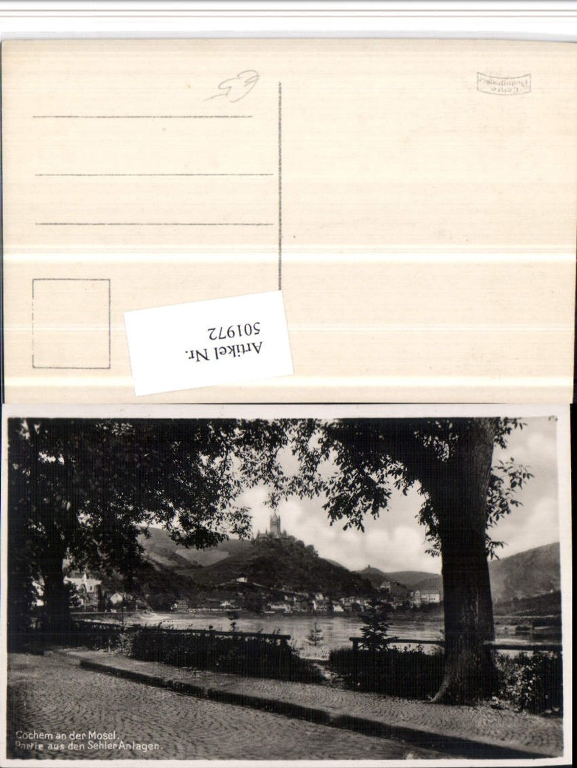 501972,Cochem an d. Mosel Teilansicht m. Burg