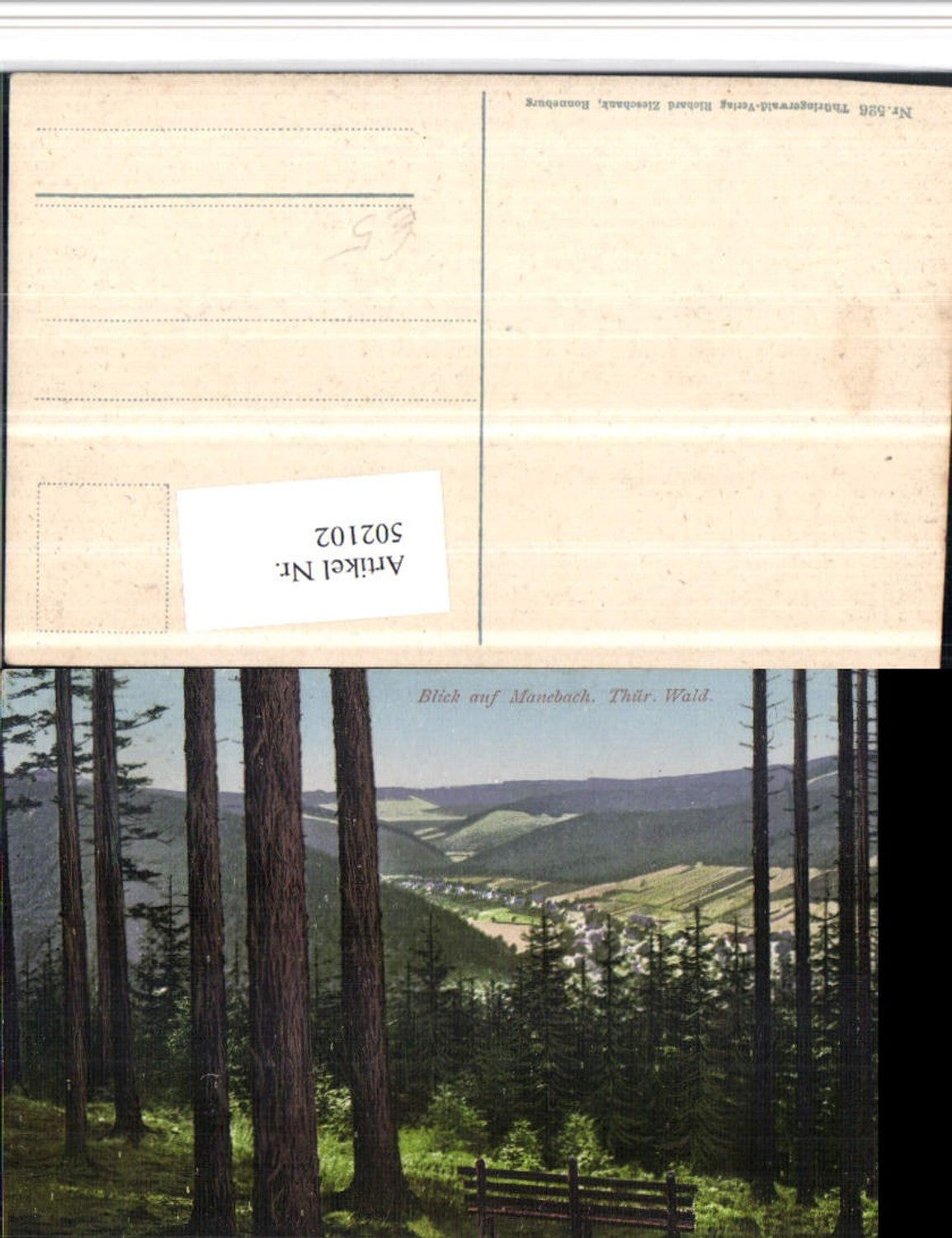 502102, View of Manebach near Ilmenau, partial view