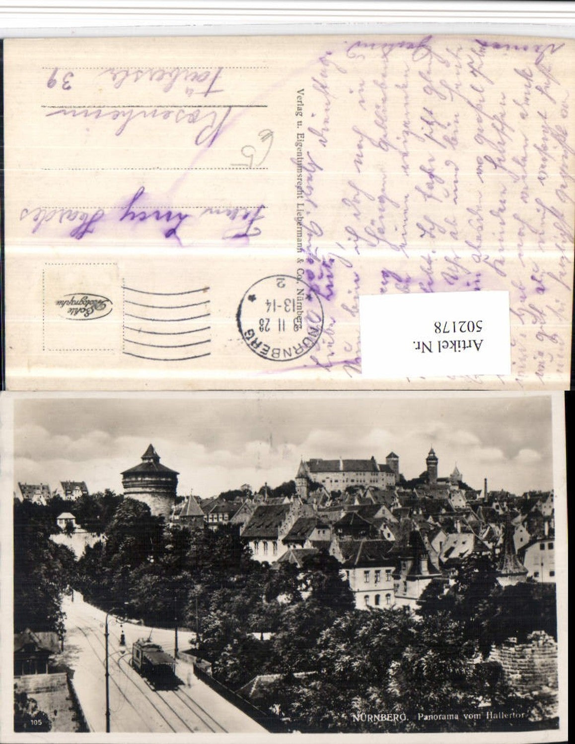 502178,Nürnberg Panorama vom Hallertor