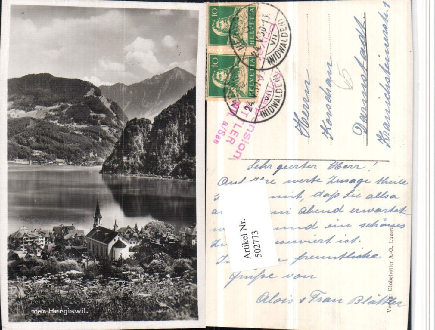 Alte Ansichtskarte – Old Postcard