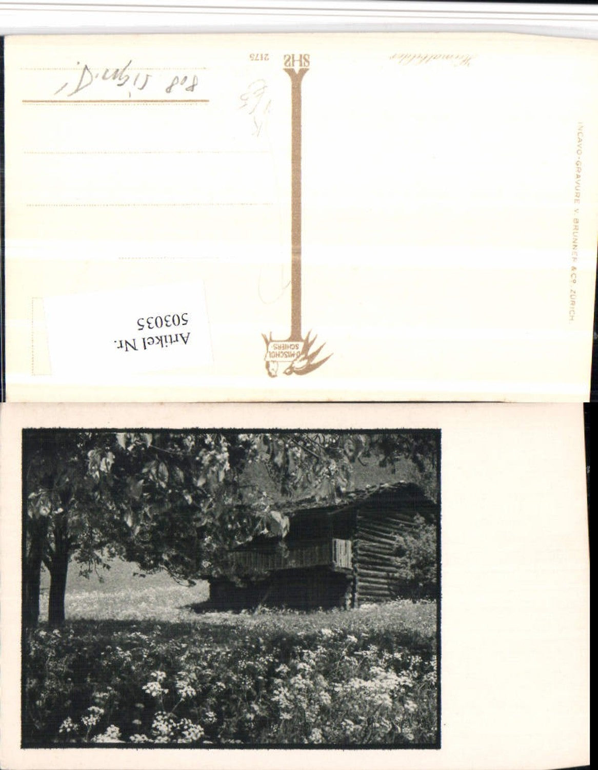 503035,Fotokunst D. Mischol Schiers 2175 Landschaft Hütte pub Brunner & Co
