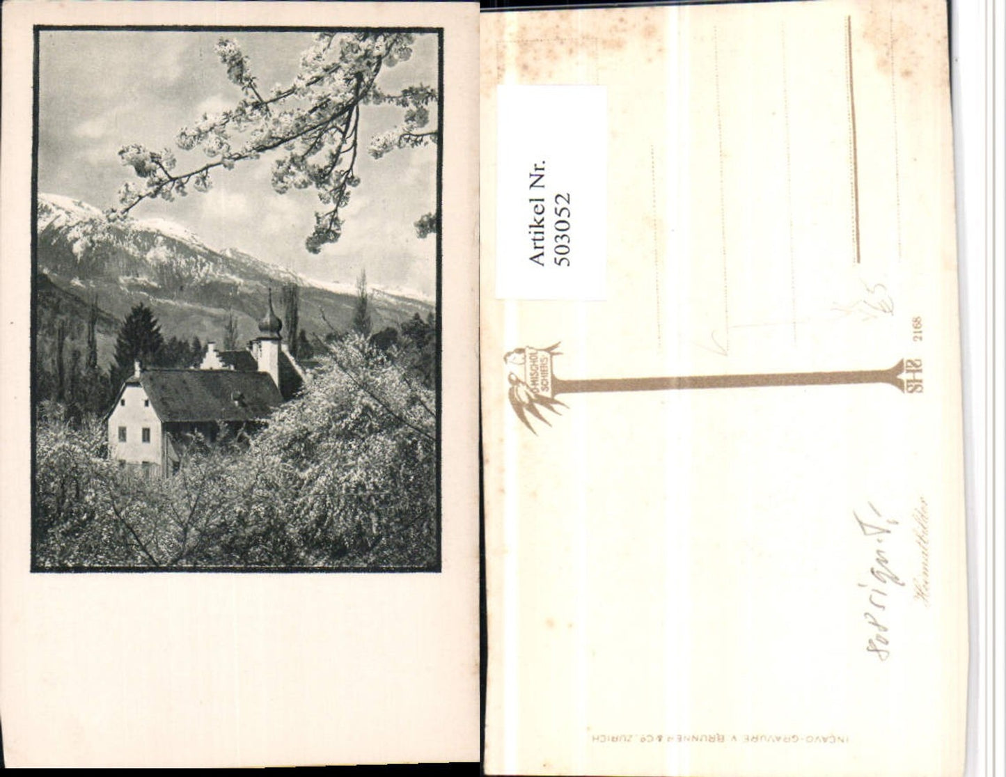 503052,Fotokunst D. Mischol Schiers 2168 Schloss Bergkulisse pub Brunner Co
